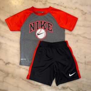 Kids Nike Baseball Dri-FIT Tee & Mesh Shorts Set size Medium (6)
